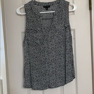 Black and white blouse